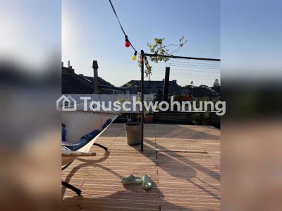 Tauschwohnung: Altbauwohnung mit Dachterrasse