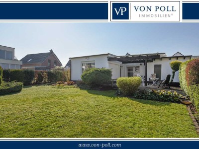 Gepflegter Bungalow mit herrlichem Grundstück und Garage in der Nähe des Ostparks
