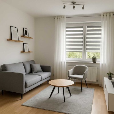 Moderne 2-Zimmer-Wohnung | 37 m² | möbliert | Garten | Keller