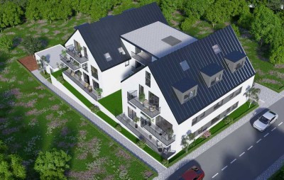 Moderne Architektur, hochwertige und zeitlose Ausstattung - lichtdurchflutete 2,5-Zimmer DG-Wohnung