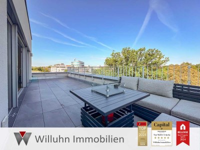 PENTHOUSE über den Dächern Leipzigs | 34 m² Dachterrasse | Aufzug | Tiefgarage