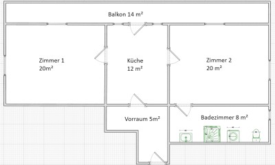 2-Zimmer Dachgeschosswohnung mit Balkon in Ebbs