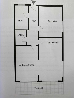 Moderne, teilw. möblierte 2,5 ZKB Wohnung, mit Blick aufs Grüne