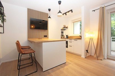 Stilvoll möbliertes 1-Zi.-Apartment mit Balkon in München Bogenhausen