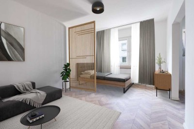 Charmante 1,5-Zimmer-Wohnung in Bochum Ehrenfeld - Möbliert zu vermieten