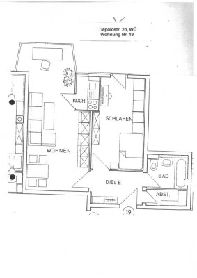 Geschmackvolle 2-Raum-Wohnung in Würzburg, 50 qm