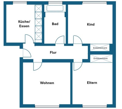 Freundliche 3-Zimmerwohnung in ruhiger und zentraler Lage