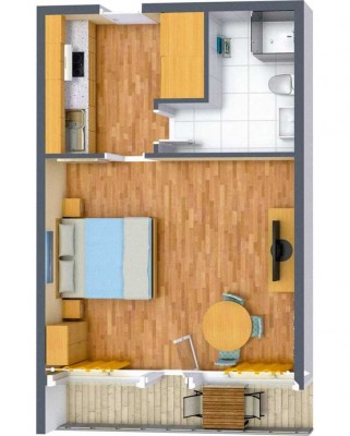 Wunderschön 1-Zimmer Apartment in Emsdetten + Küche!