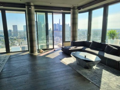 Leben in der Skyline von Frankfurt - Designermöbel - Conciergeservice im GrandTower