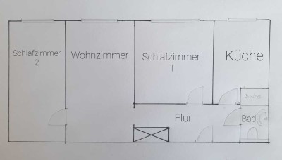 Sonnendurchflutete 3-Zimmer- Wohnung
