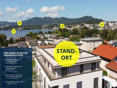 Familien-Gartentraum mit Seeblick am prominenten Traunsee-Ostufer
