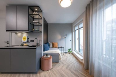 "Über den Dächern von F-Hain" | Vollmöbliertes Design-Apartment mit Balkon inkl. Vollausstattung