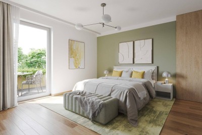 PROVISIONSFREI! Harmonisch konzipierte 4-Zimmer-Gartenwohnung | Auf einer Ebene | 2 Bäder