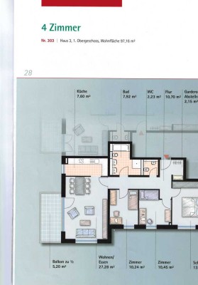 Exklusive, gepflegte 4-Raum-Wohnung mit gehobener Innenausstattung mit Balkon in Blaustein