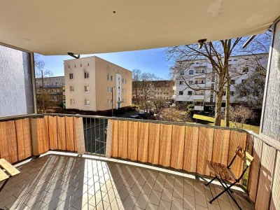 Gut geschnittene 2-Zimmer-Wohnung mit Westbalkon und Abendsonne