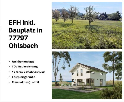 Schlüsselfertiges EFH inkl. Bauplatz - Feldrandlage in 77797 Ohlsbach