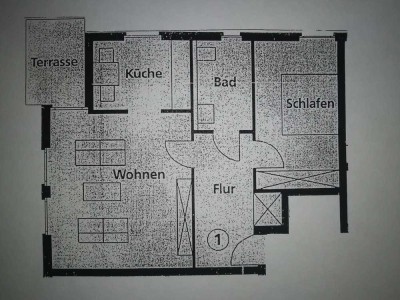 Moderne 2-Zimmer-EG-Wohnung mit Terrasse in Soest