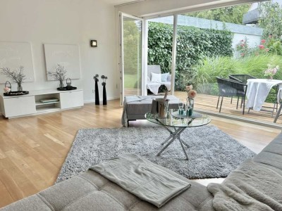 Rarität in Tutzing, Seenah,exclusive sonnige möbl. 2,5 Zi Wohnung mit eign. Hauseingang u Vorgarten
