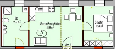 Neue renovierte stillvolle 2 Zimmer Wohnung - Zentral gelegen