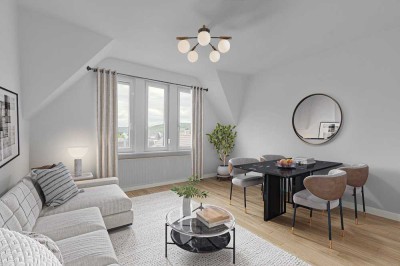 Charmante und renovierte 3 Zi Whg. mit zusätzlicher Galerie zum Ausbau mit Blick auf die Weinberge