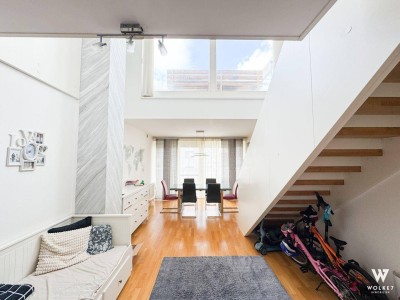 Exklusive Maisonettewohnung in ruhiger Lage – 5 Zimmer, Infrarotdusche, Terrasse &amp; mehr! I 1220 Wien I Nähe Erzherzog-Karl-Straße