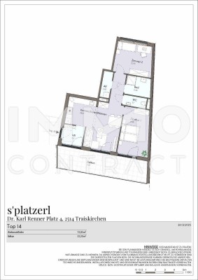 Lichtdurchflutete, moderne 3-Zimmer-Wohnung mit riesigem Balkon - Erstbezug