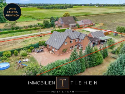 Gut Ding will Weide haben: Zweifamilienhaus mit Stallgebäude auf 4.722 m² Grundstück in Haren/Erika!