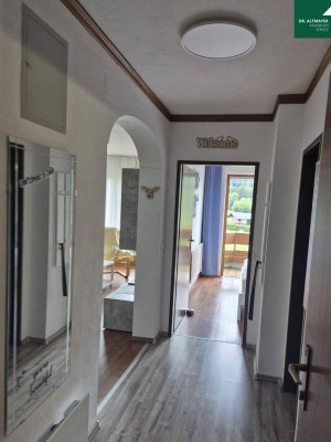 Ferienwohnung möbliert mit 2 Südbalkone - Nähe Faakersee mit Berg u. Grünblick