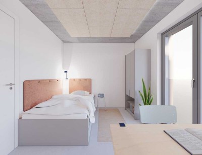 WE35 All-inclusive-Miete: 2er WG: exklusiver vollmöblierter Neubau