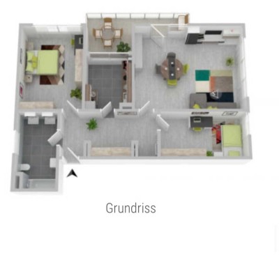 Stilvolle, sanierte 3-Zimmer-Wohnung mit Balkon und EBK in Jossgrund