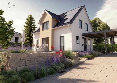 Massiv, modern, elegant - Ihr neues Zuhause im idyllischen Damsdorf / Preis inkl. Grundstück