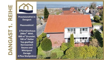 Dangast-Meerblick 1.Reihe EINMALIG Gelegenheit exklusives Zweifamilienhaus zum Eigennutz/ Vermietung