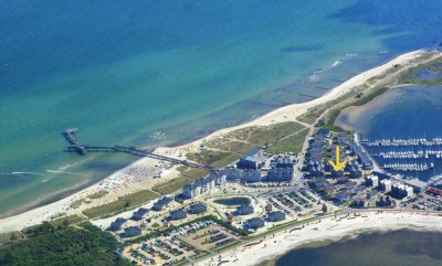 Traumhafte Wohnung mit Meer-, Binnensee- und Yachthafenblick im Strand Resort von Heiligenhafen