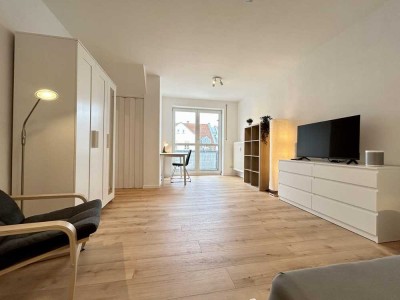 Stylisches 1-Zimmer-Apartment mit Balkon & Tiefgarage - Renoviert, neu möbliert & vollausgestattet!