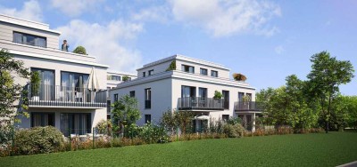 *Neubau-Highlight: Schöne 3-Zimmer-Wohnung mit großer Rundum-Dachterrasse*