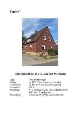 Einfamilienhaus in Top-Lage von Mettingen