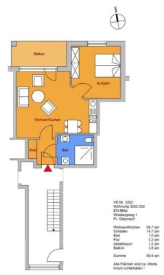 2 - Zimmerwohnung am Stadtrand!