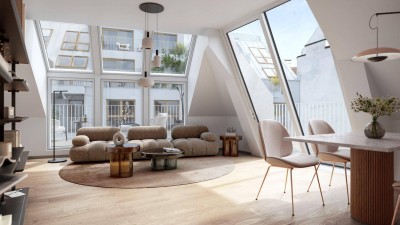 THE TEMPTATION - Vorsorgewohnung - Dachgeschosstraum - 2 Zimmer mit großzügiger Freifläche und Rundumblick