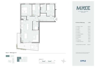 4-Zimmer-Wohnung mit eigenem Wohnbereich für die Pflegekraft