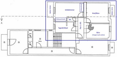Gepflegte Maisonette (Hochparterre und 1. OG)  in urbaner und dennoch ruhiger Lage