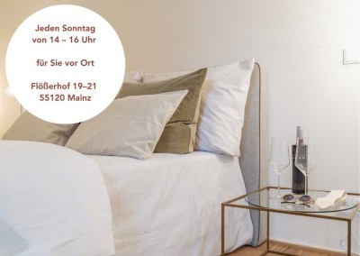 Wohnen am Wasser – Stilvolle 2-Zimmer-Wohnung mit Loggia im Flößerhof