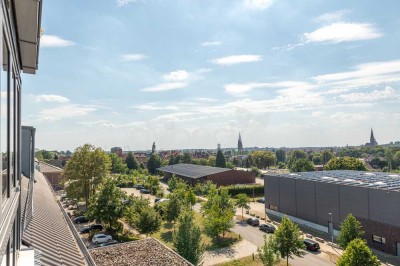 Moderne Maisonette-Wohnung mit Loftcharakter und sensationellem Blick über Lüneburg.