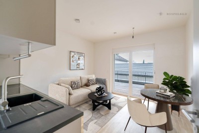 SOFORT EINZIEHEN: Gemütliche Kleinwohnung mit großzügiger Terrasse und Tiefgaragenparkplatz