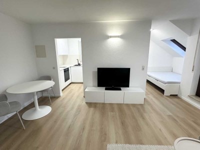 Helle 1,5-Zimmer Dachgeschosswohnung mit Weitblick Markgröningen möbliert & sofort frei - Nähe Bosch