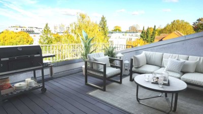 Frankfurt-Eckenheim, 3 Zi.-DG-Maisonette, große Wohnküche und Dachterrasse für maximal 2 Personen