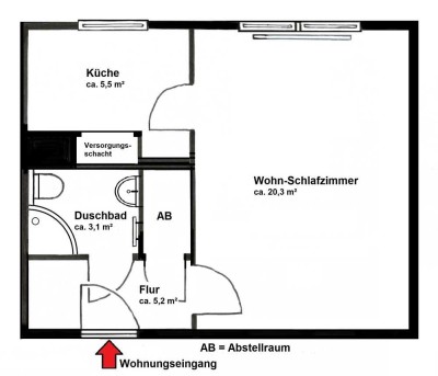 ...sofort bezugsfertig=möbliert,  modernisierte Wohnung, Lift, 3.OG