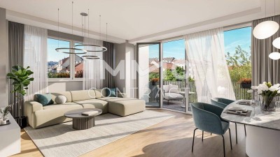 WOHNEN AM PARK - Urban &amp; Grün - 3 Schlafzimmer, 2 Bäder! Perfekt für Familien!