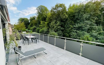 Penthouse-Wohnung mit großer Dachterrasse und bemerkenswerter Innenausstattung