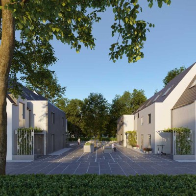 Erstbezug: tolle Maisonnette-Wohnung mit eigenem Hauseingang, Balkon, Fussb.heiz. 2 Bäder, Parkett.