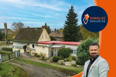 Leben auf dem Land - Einfamilienhaus mit Anbau und Nebengelass !